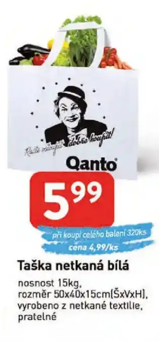 Qanto Taška netkaná bílá nabídka
