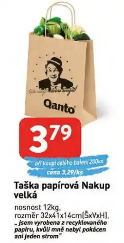 Qanto Taška papírová Nakup velká nabídka