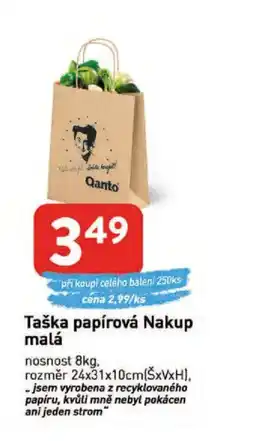 Qanto Taška papírová Nakup malá nabídka
