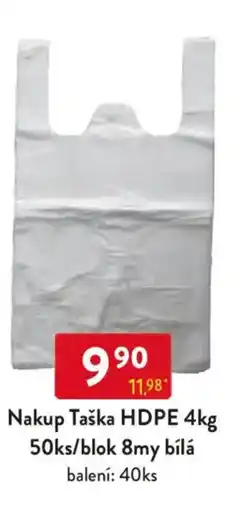 Qanto Nakup Taška HDPE 50ks/blok 8my bílá nabídka