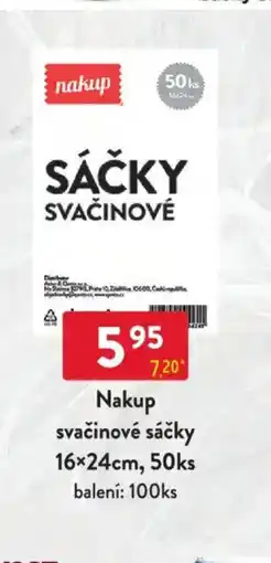 Qanto Nakup svačinové sáčky 16x24cm nabídka