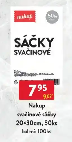 Qanto Nakup svačinové sáčky 20x30cm nabídka