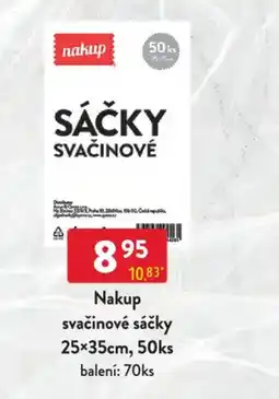Qanto Nakup svačinové sáčky 25 x 35 cm nabídka
