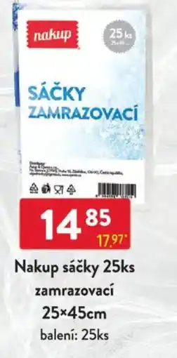 Qanto Nakup sáčky zamrazovací 25x45cm nabídka