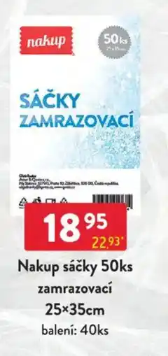 Qanto Nakup sáčky zamrazovací 25 x 35 cm nabídka