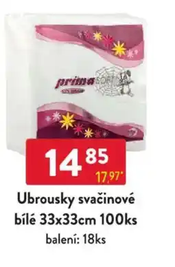 Qanto Ubrousky svačinové bílé 33x33cm nabídka