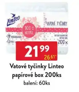 Qanto Vatové tyčinky Linteo papírové box nabídka