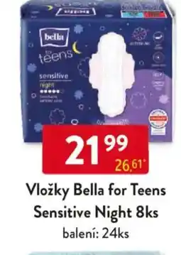 Qanto Vložky Bella for Teens Sensitive Night nabídka