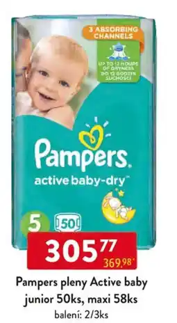 Qanto Pampers pleny Active baby nabídka