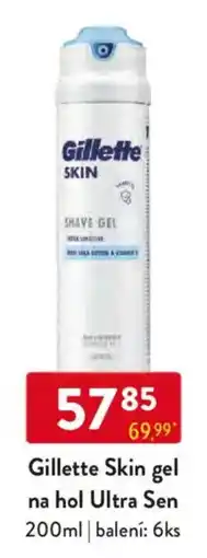 Qanto Gillette Skin gel na hol Ultra Sen nabídka