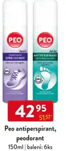 Qanto Peo antiperspirant, peodorant nabídka