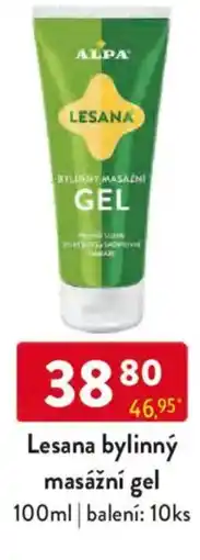 Qanto Lesana bylinný masážní gel nabídka