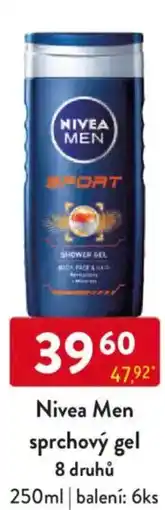 Qanto Nivea Men sprchový gel nabídka