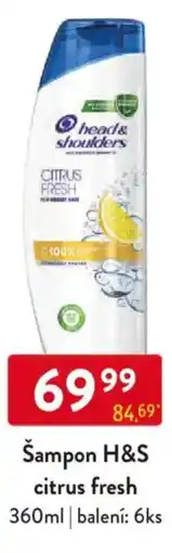 Qanto Šampon H&S citrus fresh nabídka