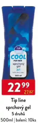 Qanto Tip line sprchový gel nabídka