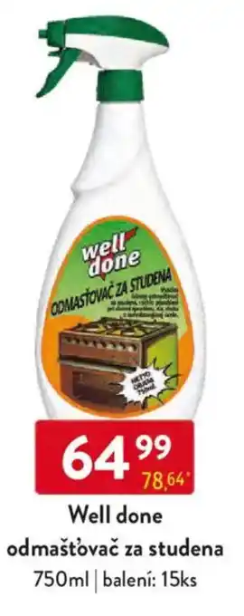 Qanto Well done odmašťovač za studena nabídka