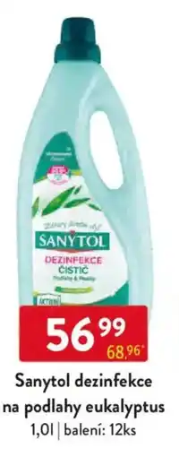 Qanto Sanytol dezinfekce na podlahy eukalyptus nabídka