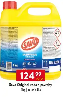 Qanto Savo Original voda a povrchy nabídka