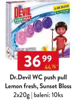 Qanto Dr.Devil WC push pull Lemon fresh, Sunset Bloss nabídka