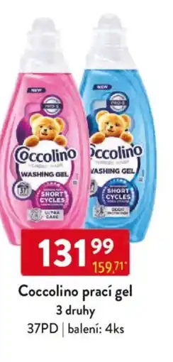 Qanto Coccolino prací gel nabídka