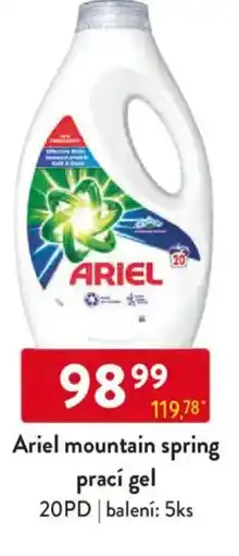 Qanto Ariel mountain spring prací gel 20PD nabídka