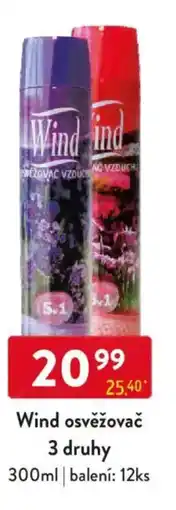 Qanto Wind osvěžovač nabídka