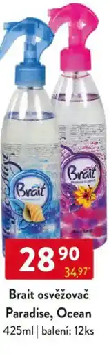 Qanto Brait osvěžovač Paradise, Ocean nabídka