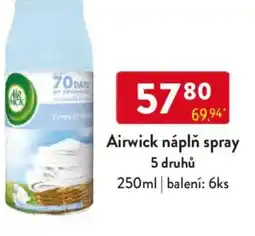 Qanto Airwick náplň spray nabídka