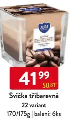 Qanto Svíčka tříbarevná nabídka