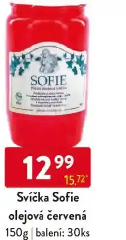 Qanto Svíčka Sofie olejová červená nabídka