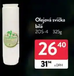 Qanto Olejová svíčka bílá nabídka