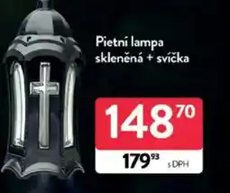 Qanto Pietní lampa skleněná + svíčka nabídka