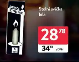 Qanto Stolní svíčka bílá nabídka