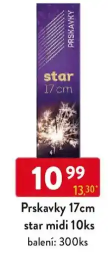 Qanto Prskavky 17cm star midi nabídka