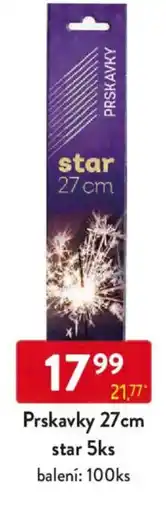 Qanto Prskavky 27cm star nabídka