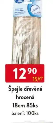 Qanto Špejle dřevěná hrocená 18cm nabídka