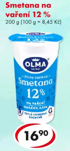 CBA OLMA Smetana na vaření 12% nabídka