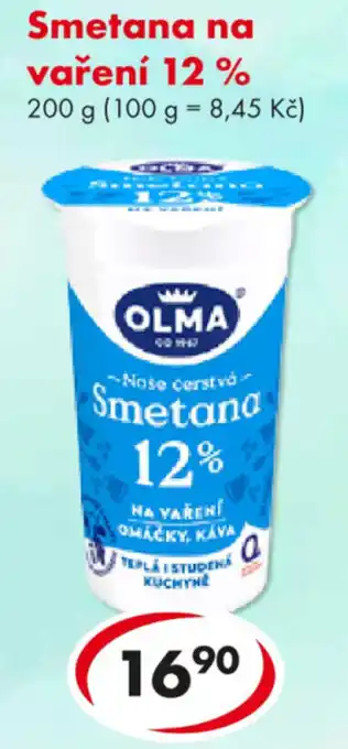 OLMA Smetana na vaření 12%