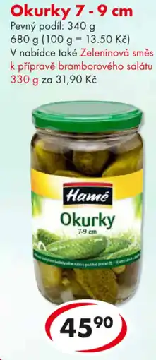CBA Hame Okurky 7-9 cm nabídka