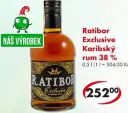 CBA Ratibor Exclusive Karibský rum 38% nabídka
