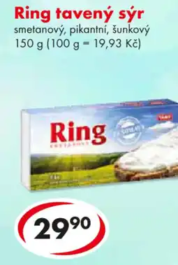 CBA Ring tavený sýr smetanový, pikantní, šunkový nabídka