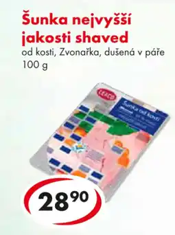 CBA Šunka nejvyšší jakosti shaved nabídka