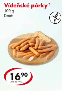 CBA Vídeňské párky nabídka