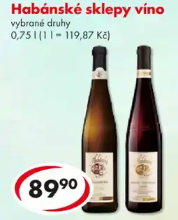 CBA Habánské sklepy víno nabídka