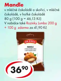 CBA DR ENSA Mandle nabídka