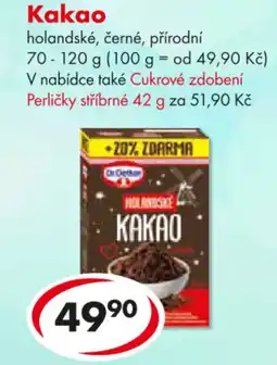 CBA Dr Oetker Kakao nabídka