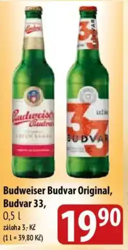 Bala Budweiser Budvar Original, Budvar 33 nabídka