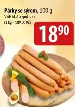 Bala Párky se sýrem nabídka