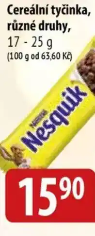 Bala Cereální tyčinka nabídka