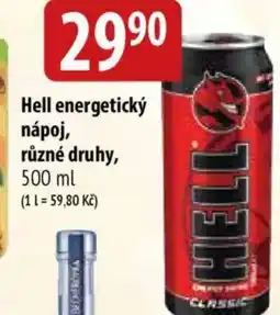 Bala Hell energetický nápoj nabídka